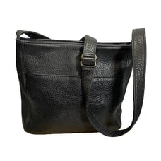 Vintage Coach Black 4924 Sonoma Shoulder Bag Pebble Leather Adjustable Strap