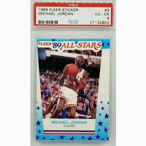 PSA-GRADED! MICHAEL JORDAN 1989 FLEER #3