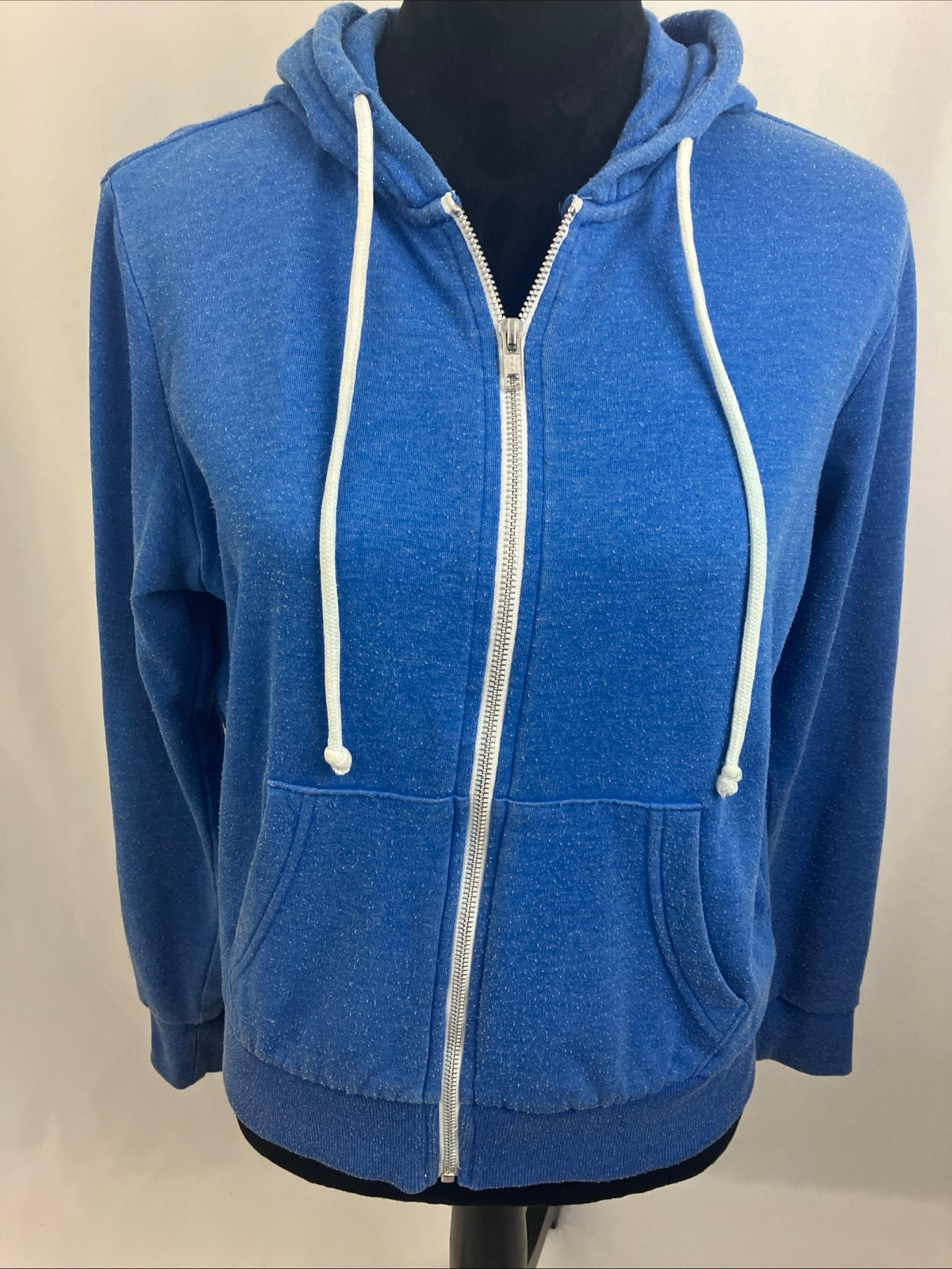 H&M Divided Colbolt Blue Full zip hoodie sweatshirt woman’s size medium
