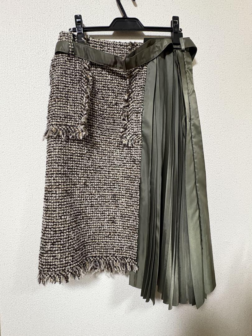 sacai Pleated Skirt