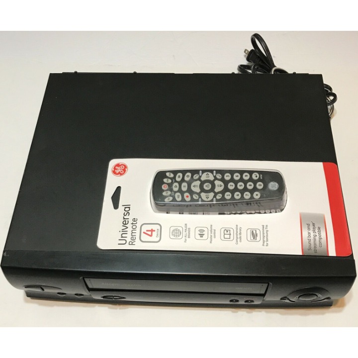 Allegro ALG4020 4-Head HiFi VCR VHS Cassette Player Recorder *N Ge Remote*