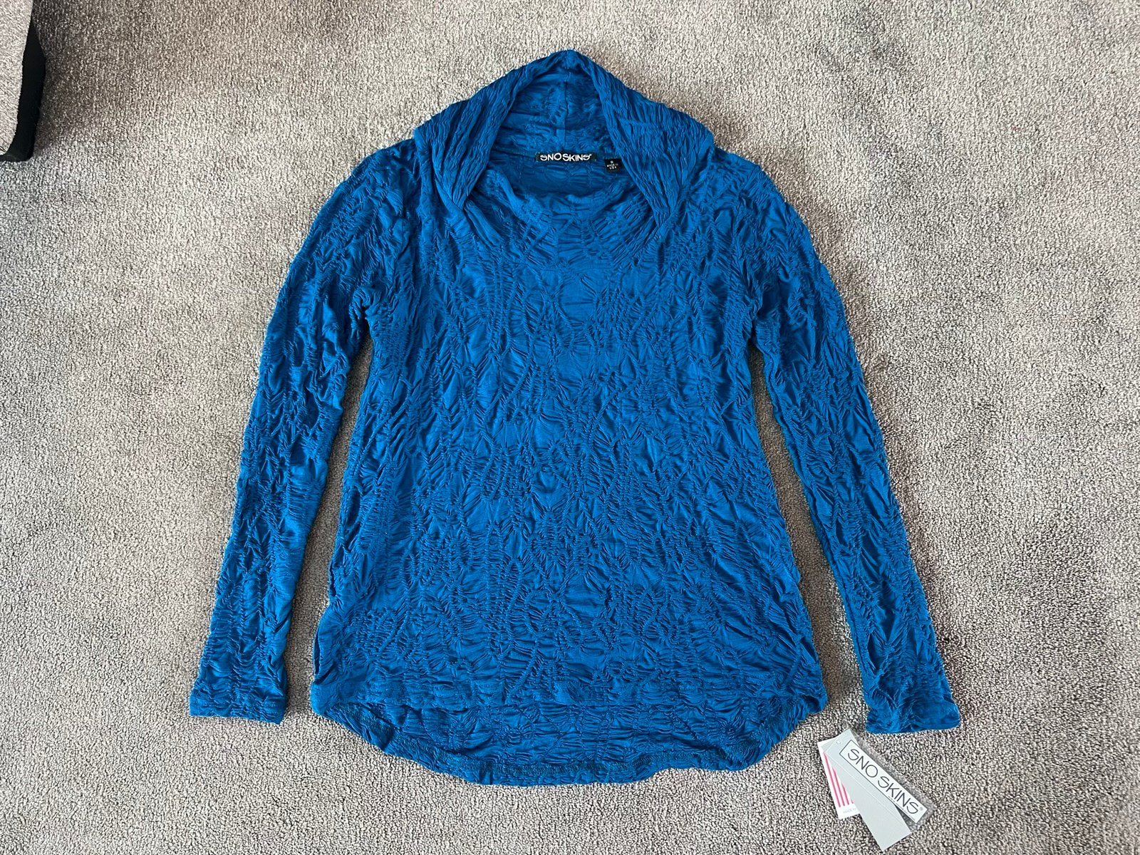 NWT Sno Skins Dreamcatcher Double Draped Cowl Neck