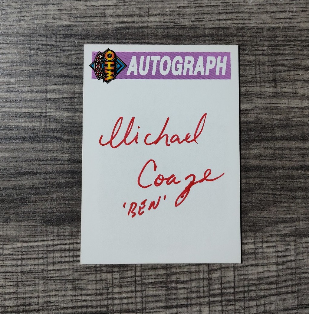 MICHAEL CRAZE, DOCTOR WHO Cornerstone Series 3 Autograph trading card, 1973