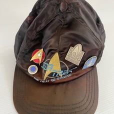 Vintage Star Trek Hat Made in USA Color Brown.