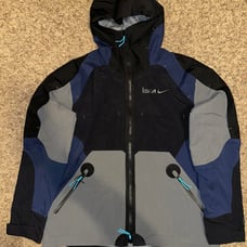 Nike Mens ISPA Obsidian/Black/Grey/Light Blue Rain Jacket