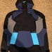 Nike Mens ISPA Obsidian/Black/Grey/Light Blue Rain Jacket