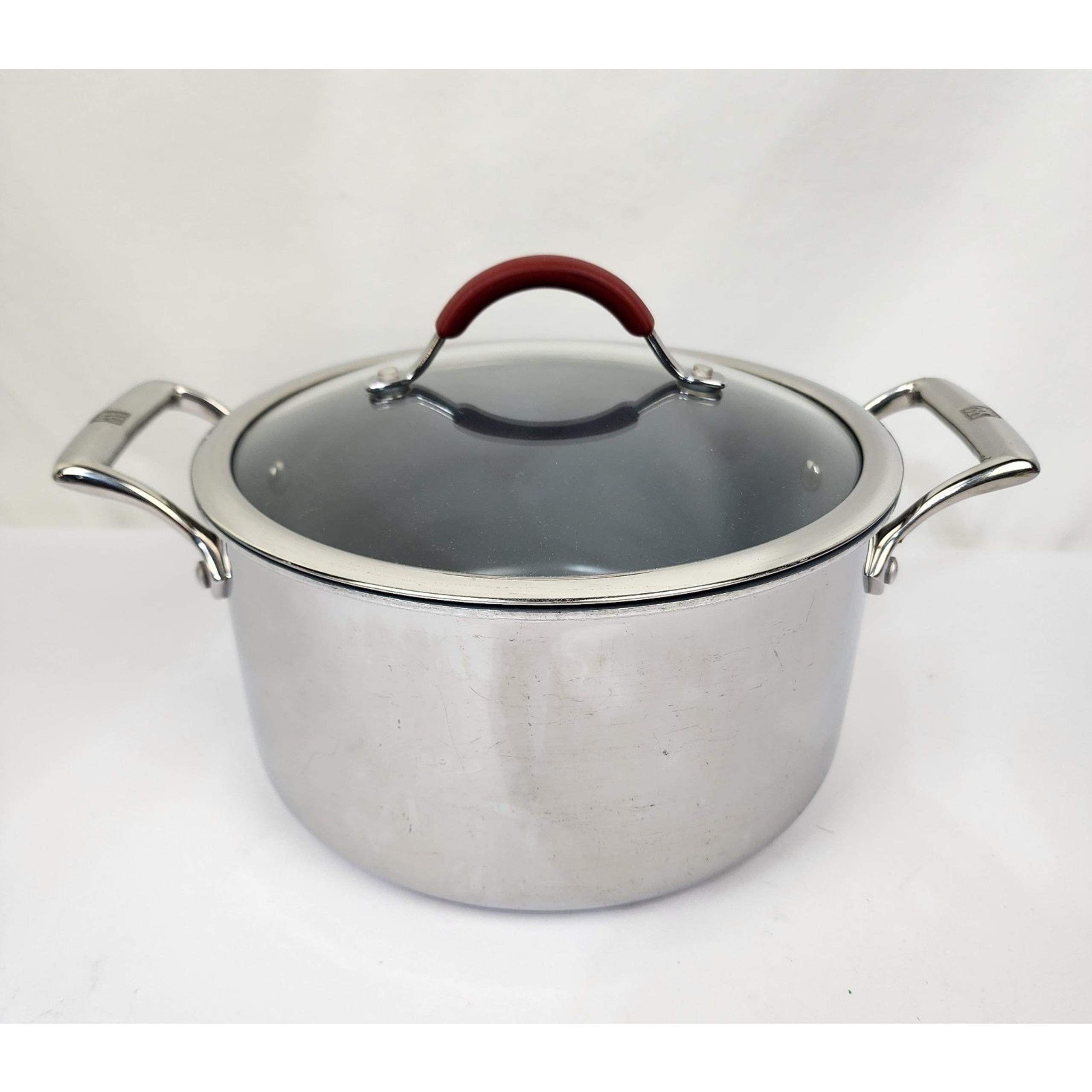 Zwilling J.A. 6 Qt 3ply 18/10 Stainless Steel Heavy Duty Teflon Pot GUC - Henckels
