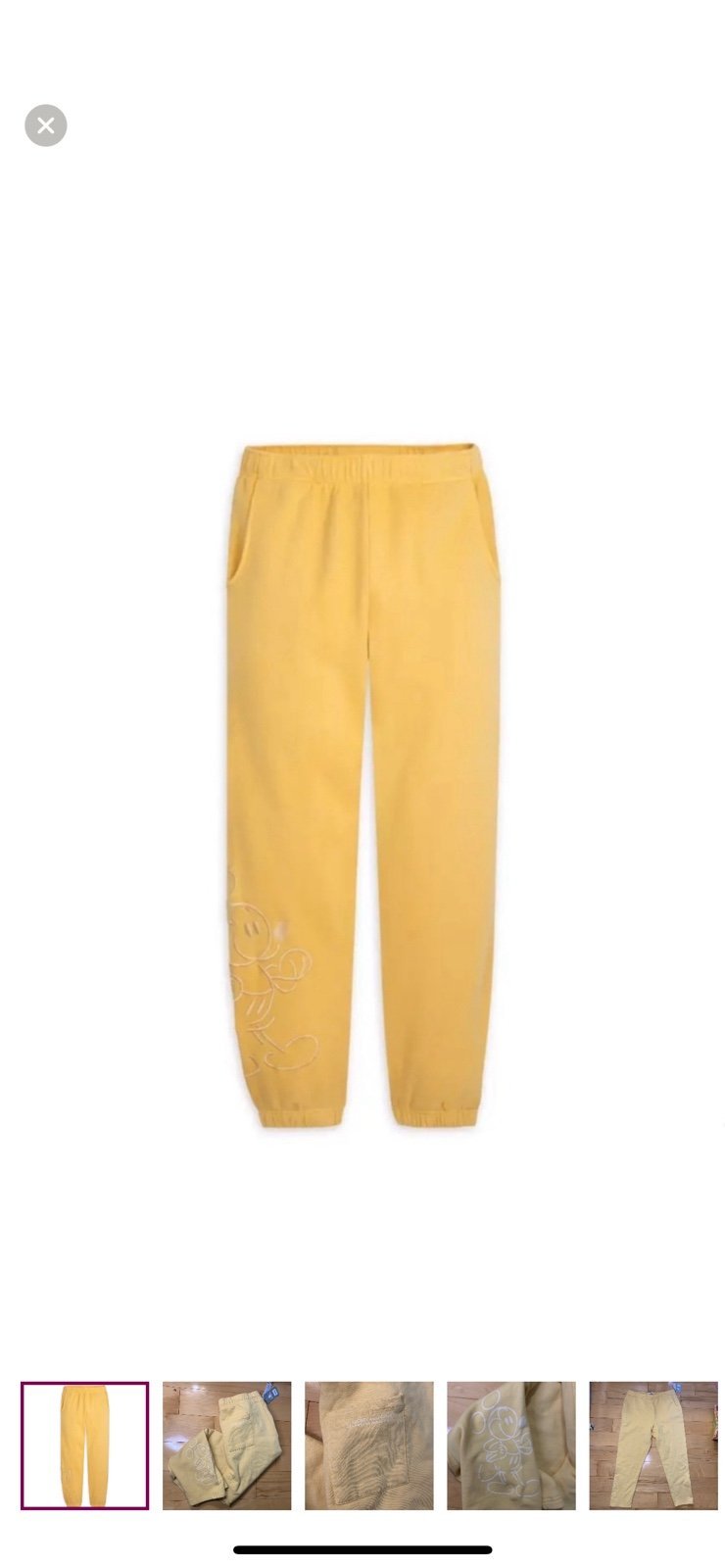NWOT Disney Parks Mickey Mouse Genuine Mousewear Jogger Pants for Women size S