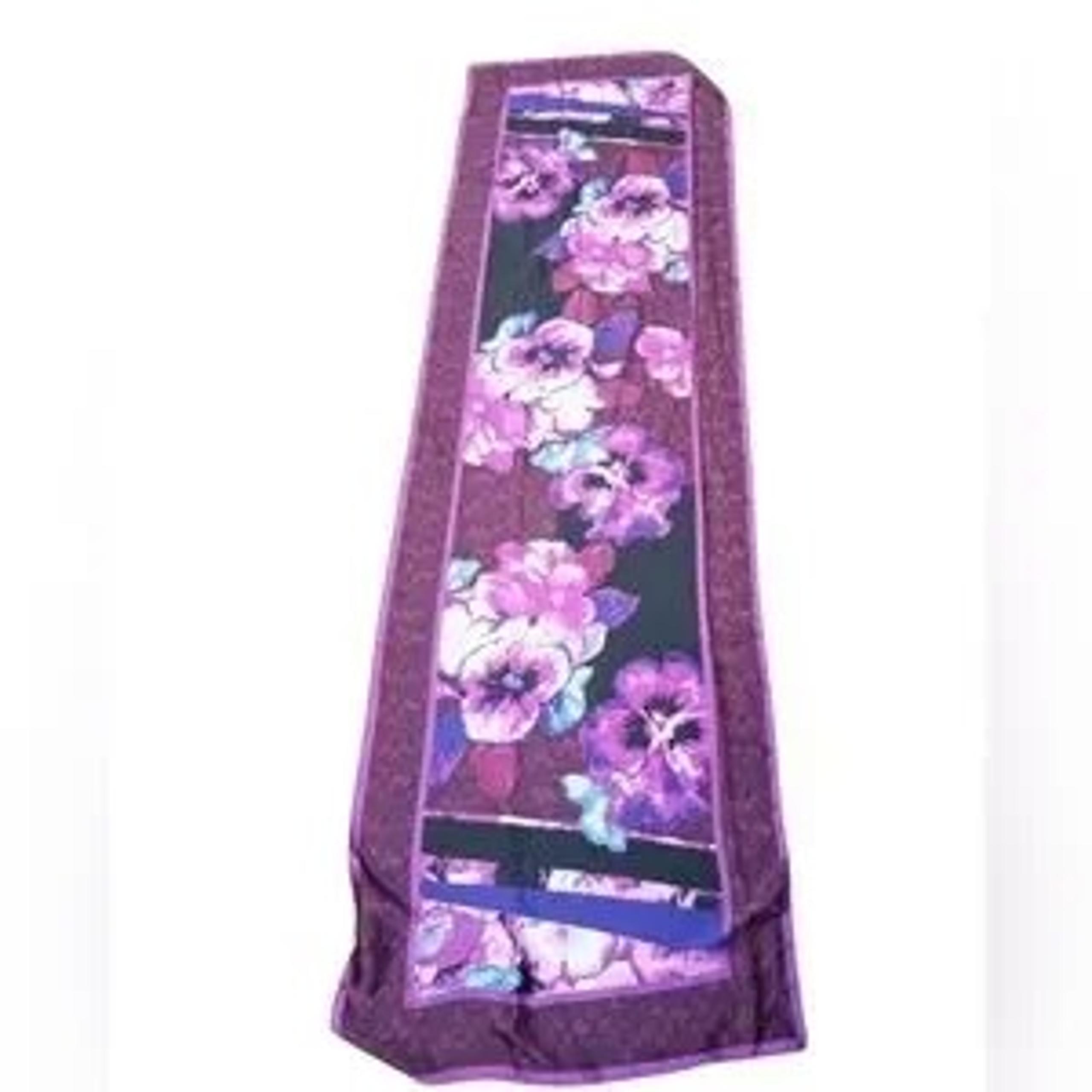 NWT Floral Purple Scarf White House Black Market