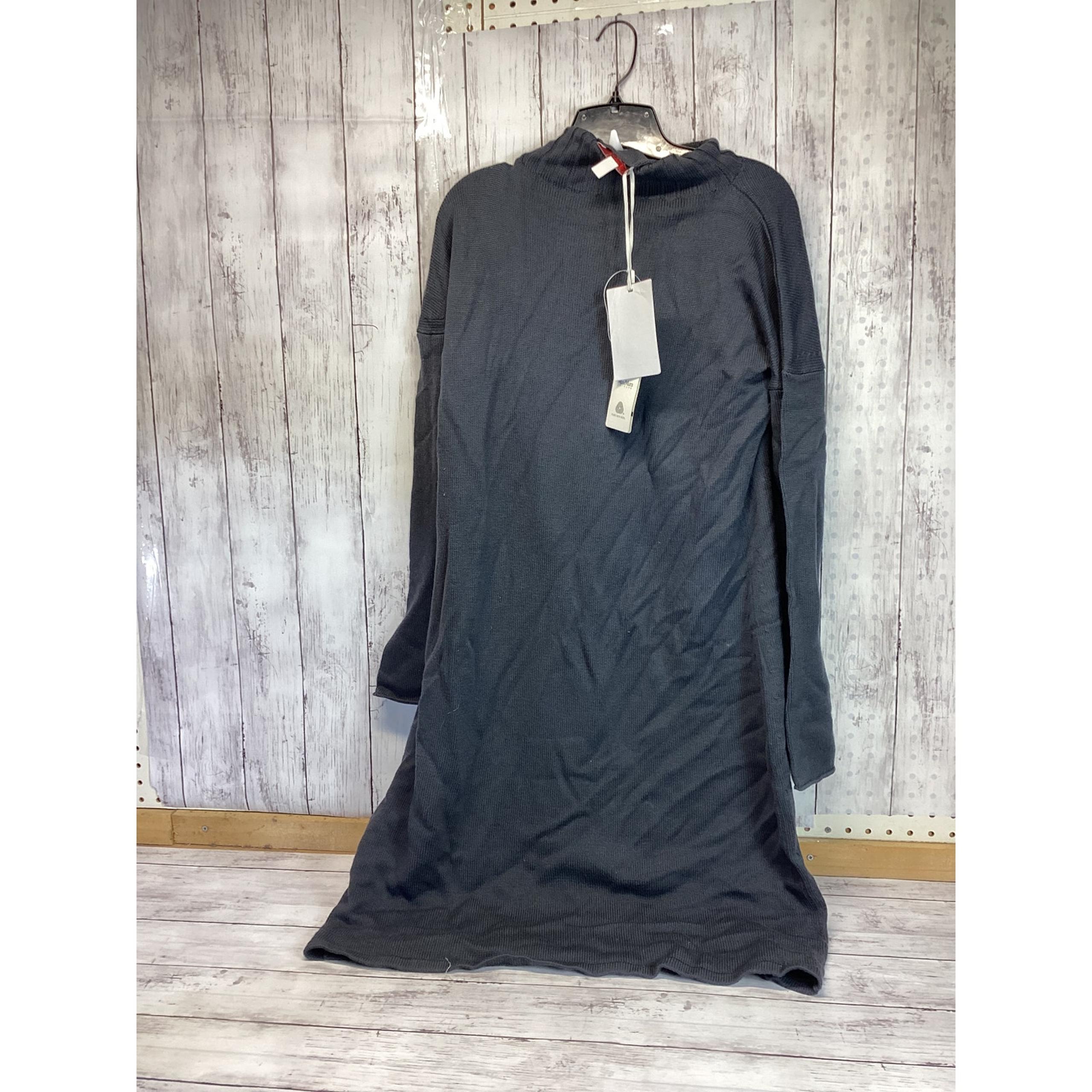 Max Mara Leisure Women Shift Dress Size Large Black Mock Neck Long Sleeve