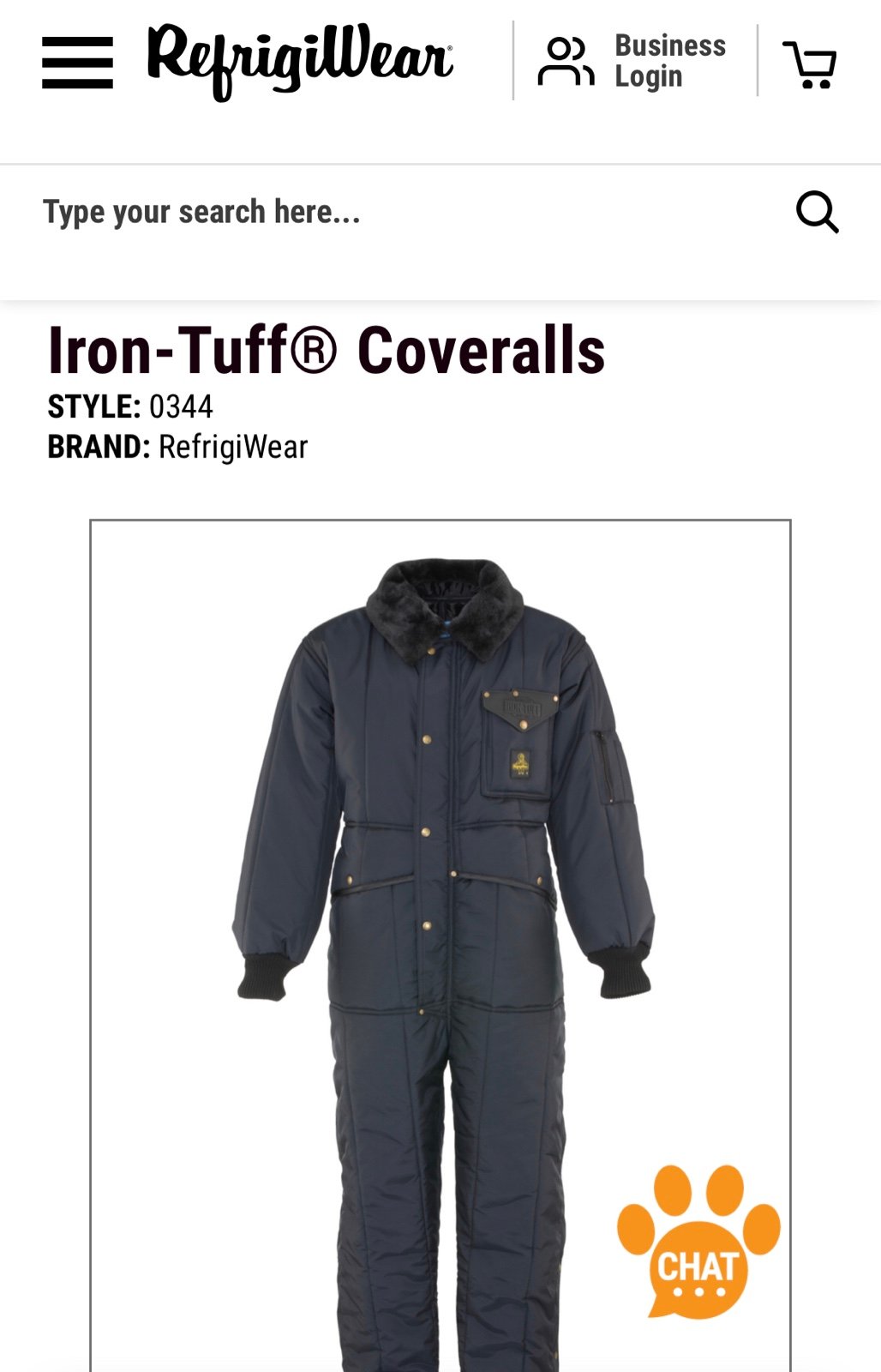 Iron-Tuff Coveralls by Refrigiwear