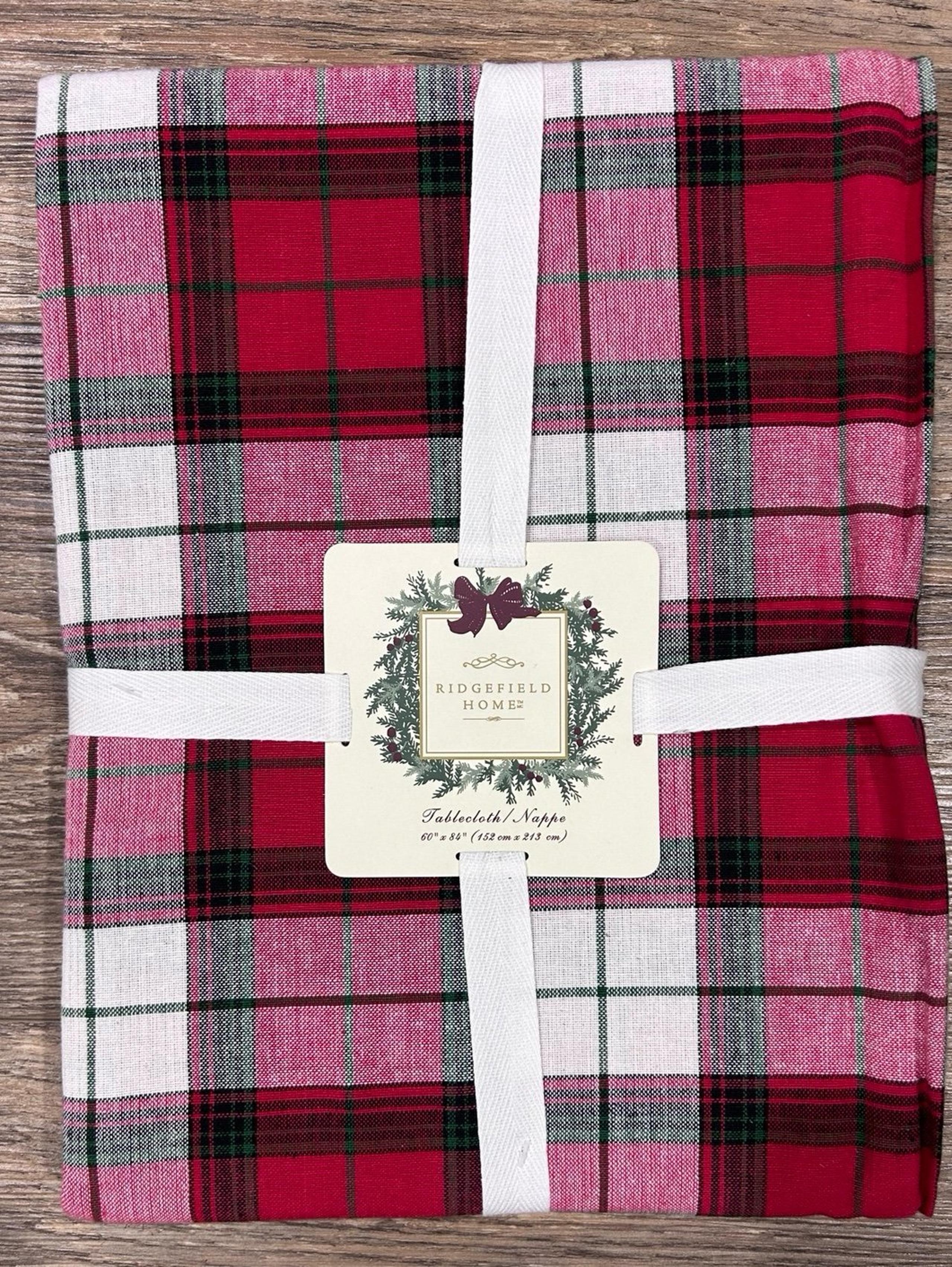 Holiday Plaid Tablecloth