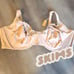NWT SKIMS FITS EVERYBODY LACE UNLINED SCOOP BRA Size 46DD Sand