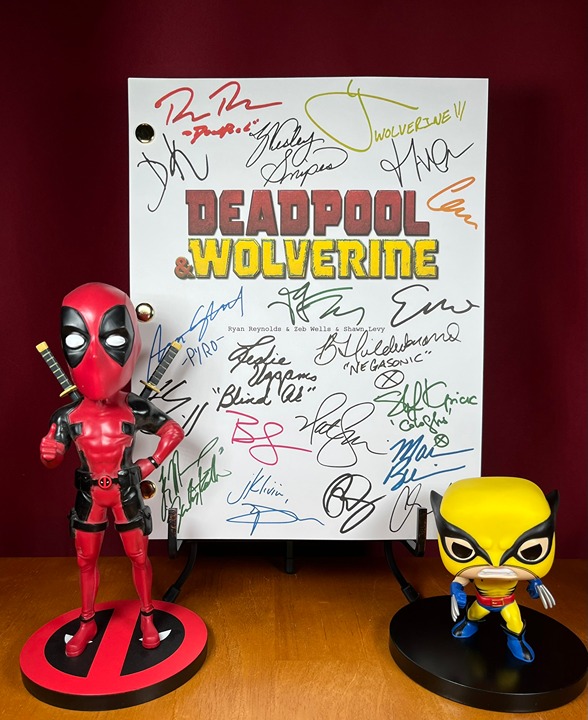 Deadpool & Wolverine Script Signed- Autograph Reprints- 138 Pages- X-Men