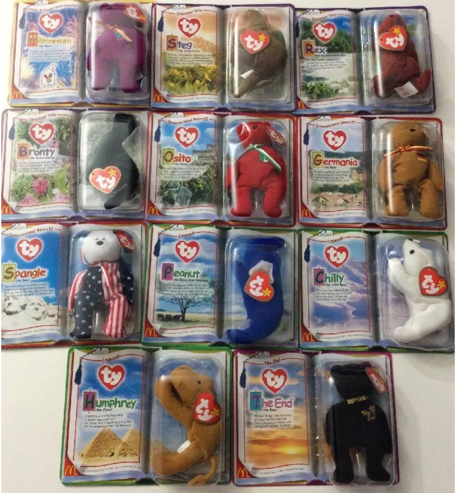 McDonald's Teenie Beanie Babies 2000 Set