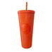 Starbucks Orange Bling Studded cup (24oz)