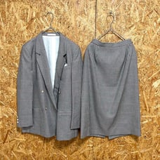 Burberrys Suit Set - Jacket and Skirt, Check Pattern, Black