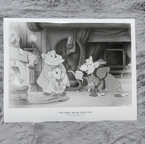 Vintage Original Still Photo of Disney's The Great Mouse Detective 1986.