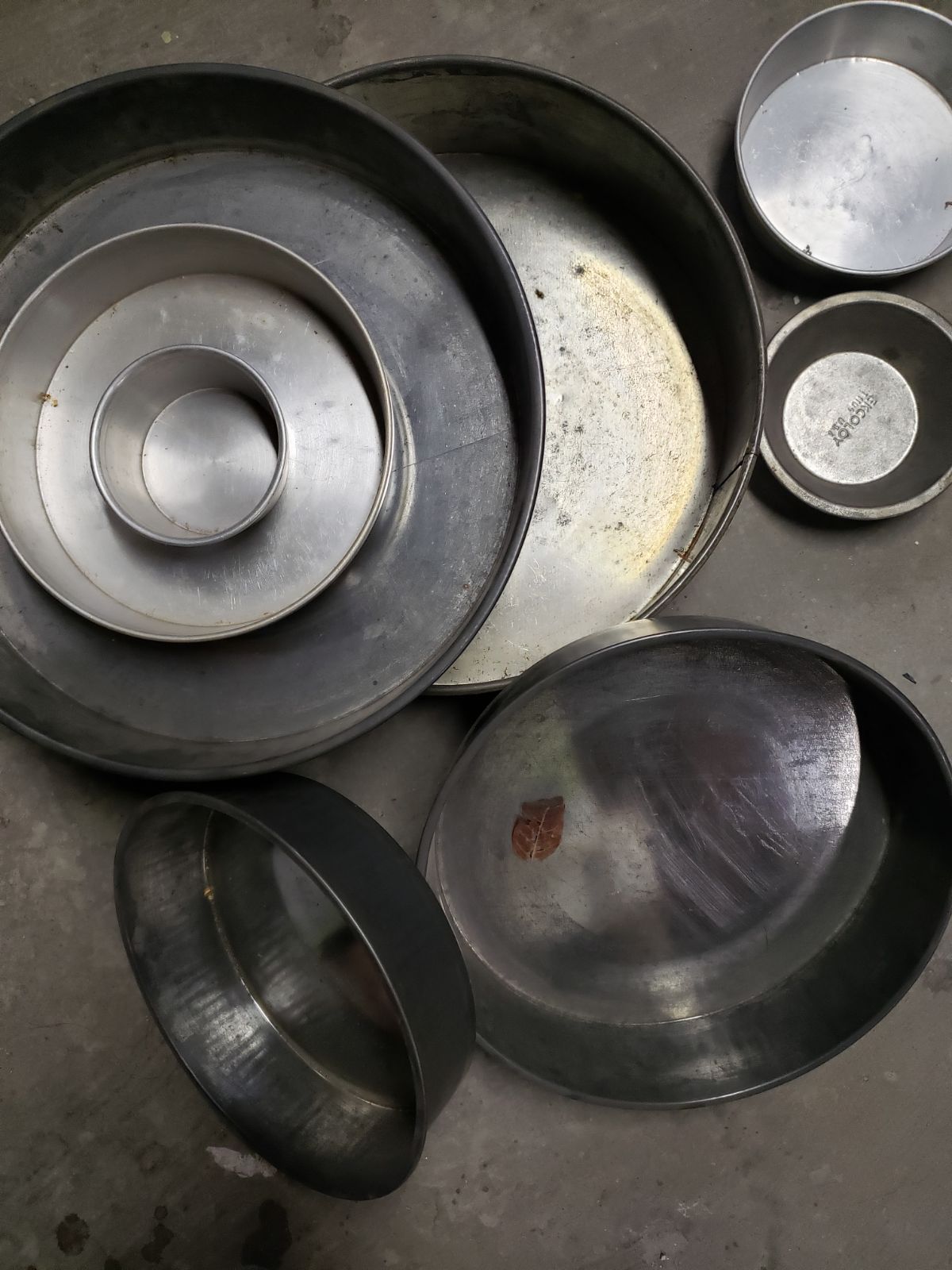 8 stainless steel set of cake baking pan