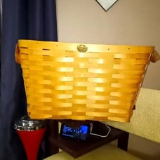 Peterboro Large Laundry Basket Honey 19x19x11- American MADE-Originally 229