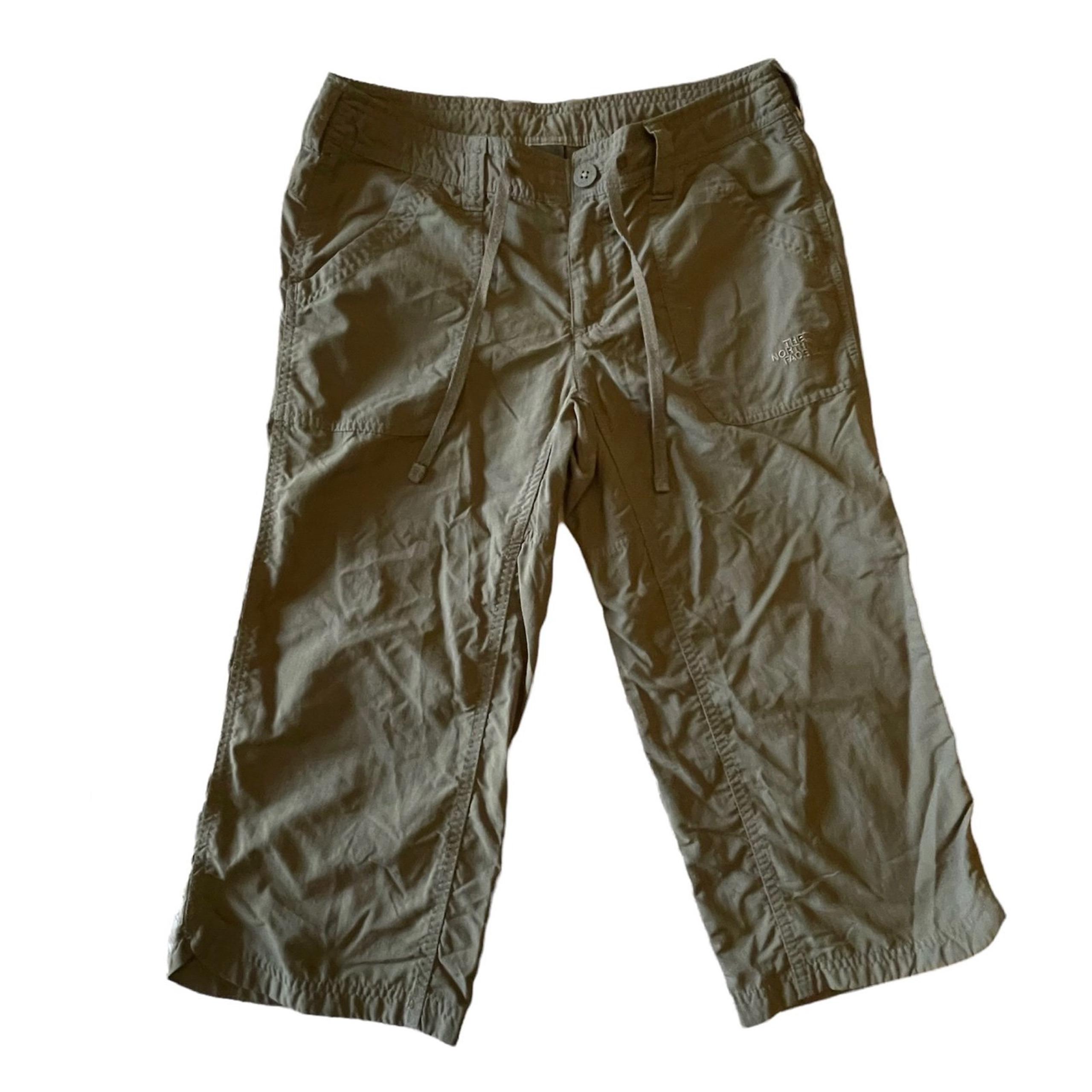The North Face Women’s Tan Nylon Lightweight Hiking Capri Pants Size 4