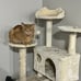 54in Cat Tree Tower Condo Furniture Scratch Post for Kittens Pet House Play BEIG