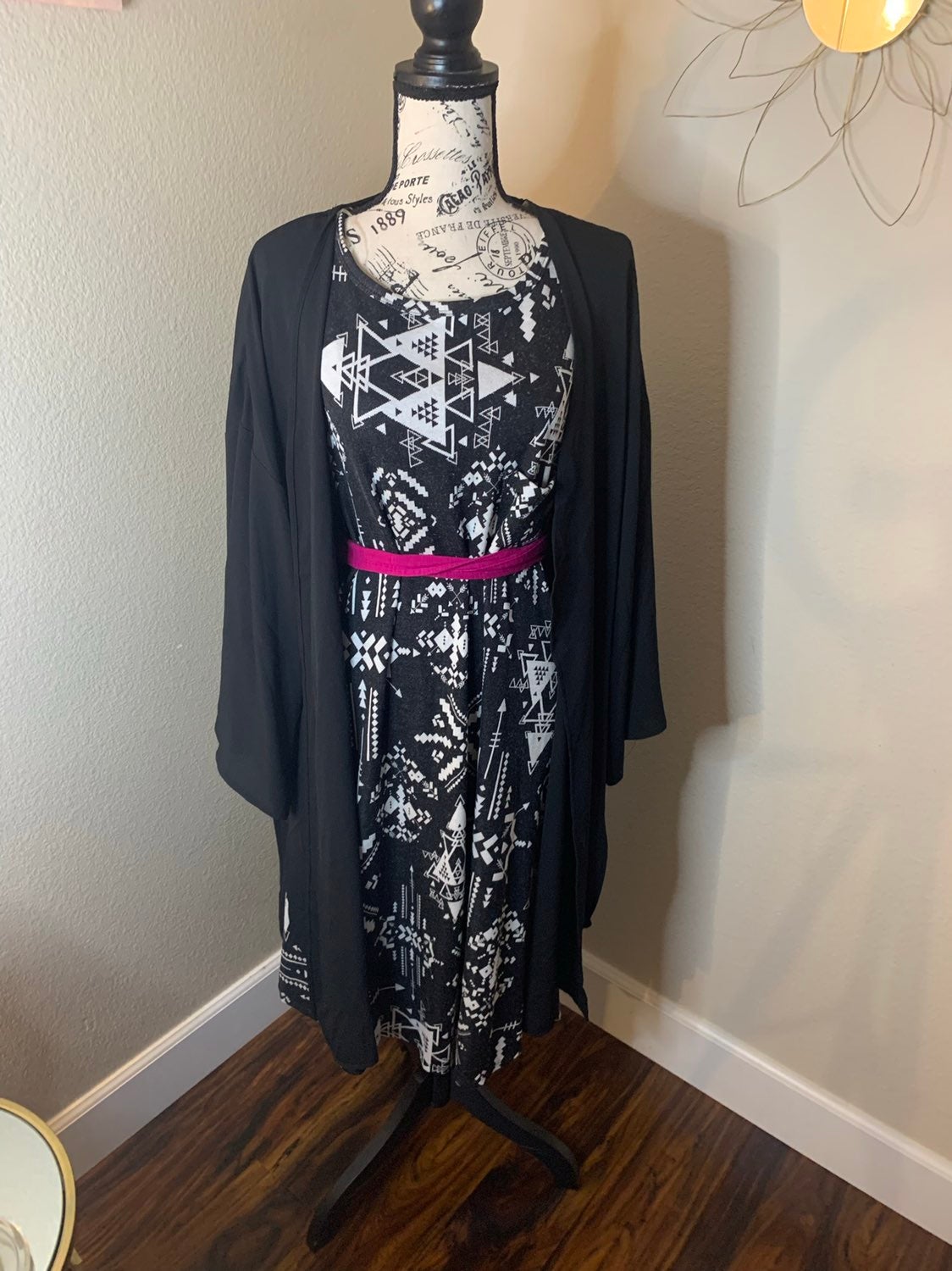 Black Lightweight Kimono