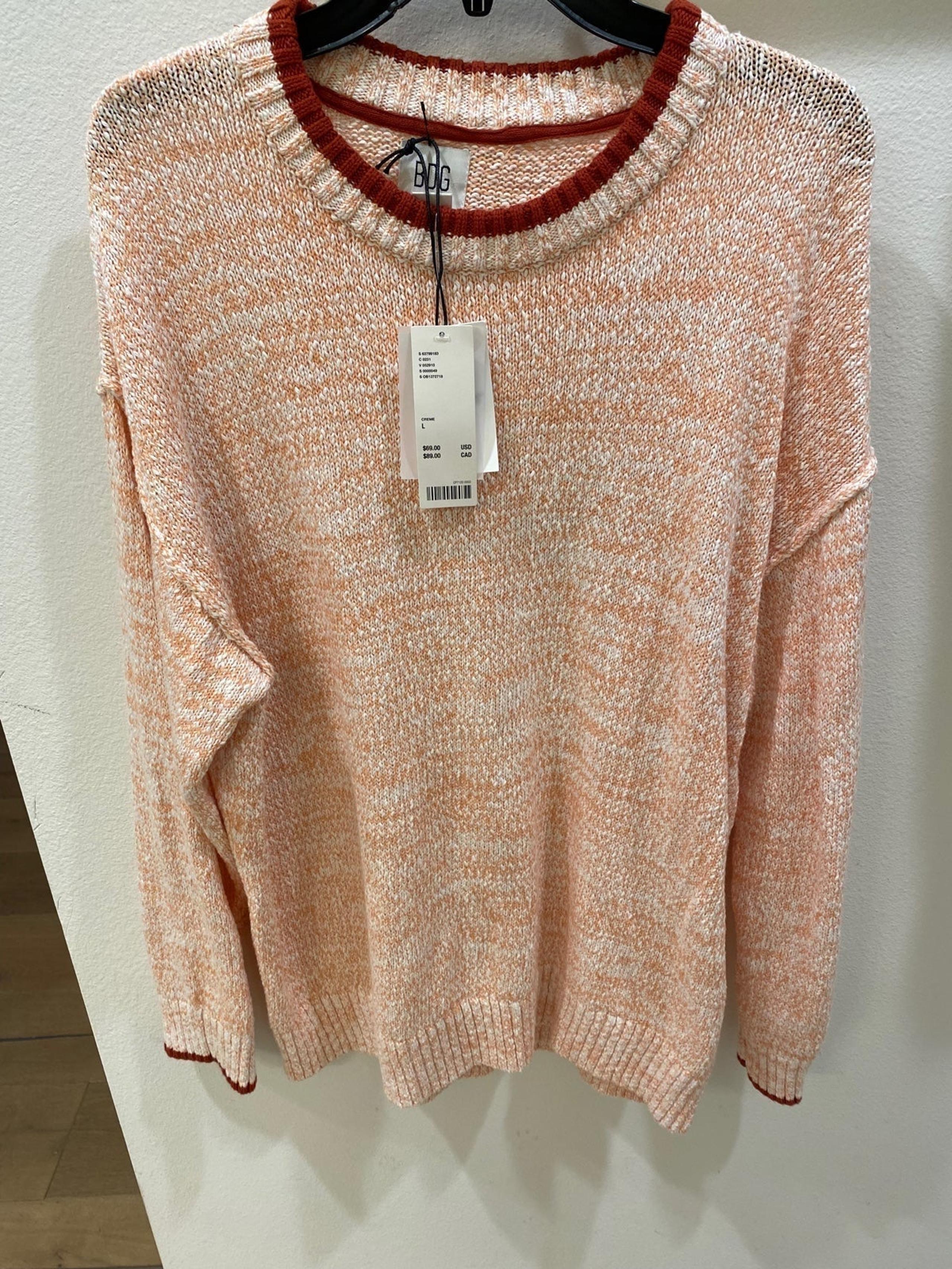 Brand new BDG Men Cotton Crewneck Sweater Size L Retail $69