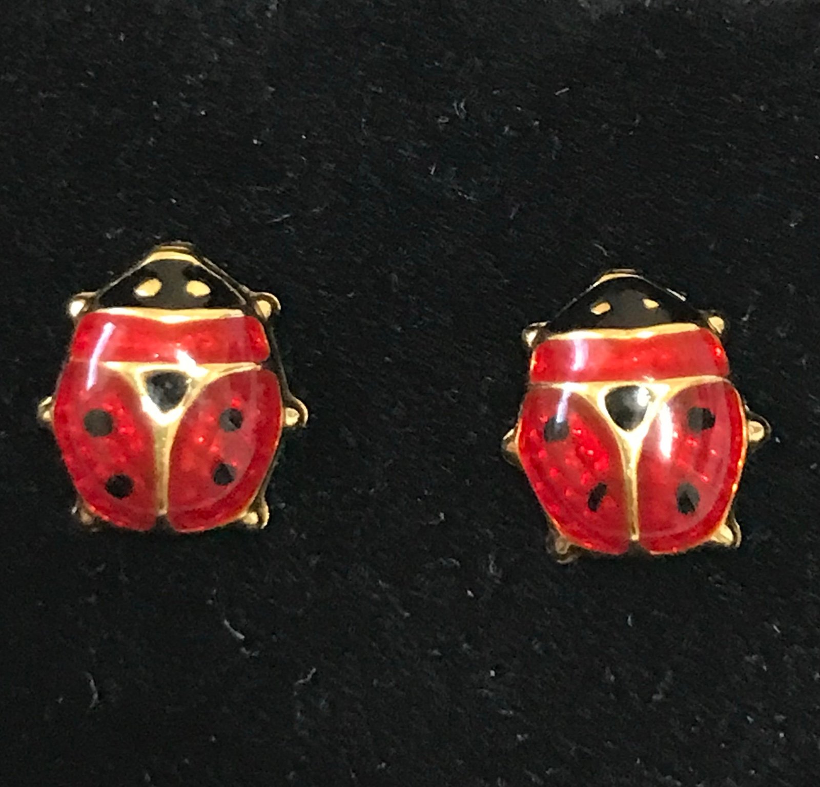 14k real yellow gold drop Earrings.