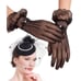 2PCS Pinup Retro Vintage Classy 1950s Black Hat Gloves Accessories Set NEW