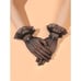 2PCS Pinup Retro Vintage Classy 1950s Black Hat Gloves Accessories Set NEW