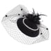 2PCS Pinup Retro Vintage Classy 1950s Black Hat Gloves Accessories Set NEW
