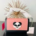 Kate Spade Gentle Panda Crossbody Leather Wallet Bag, Pink/Black, NWT