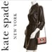 Kate Spade Gentle Panda Crossbody Leather Wallet Bag, Pink/Black, NWT