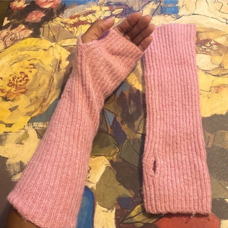 Zara long fingerless mittens (size:M)