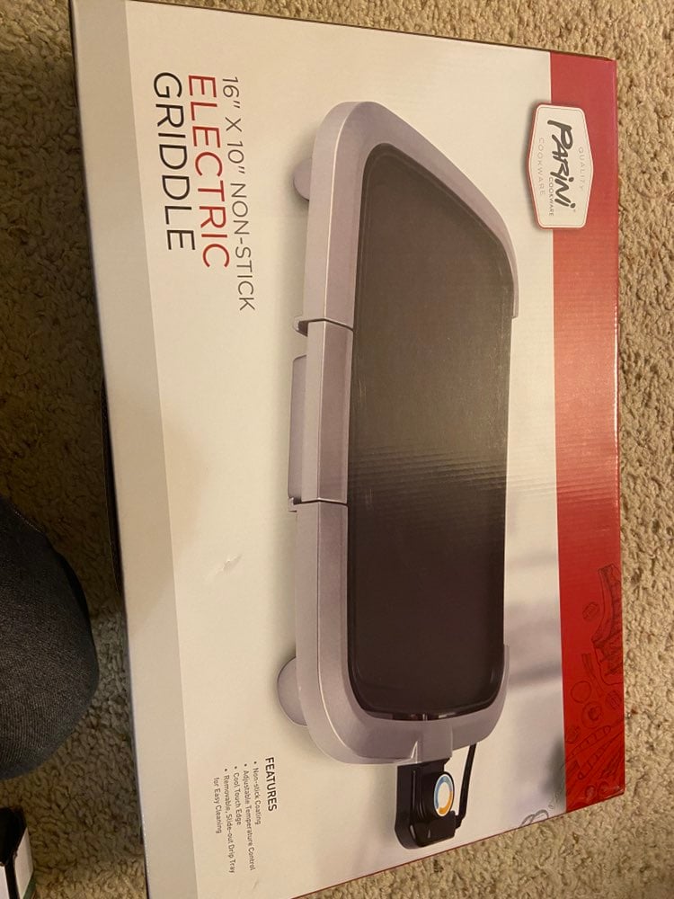 Non stick electric griddle