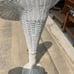 Antique wicker plant stand