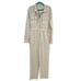Free People Set The Tone Jumpsuit Eyelet Coveralls Ivory Cream Size US 12