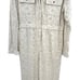 Free People Set The Tone Jumpsuit Eyelet Coveralls Ivory Cream Size US 12