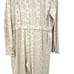 Free People Set The Tone Jumpsuit Eyelet Coveralls Ivory Cream Size US 12