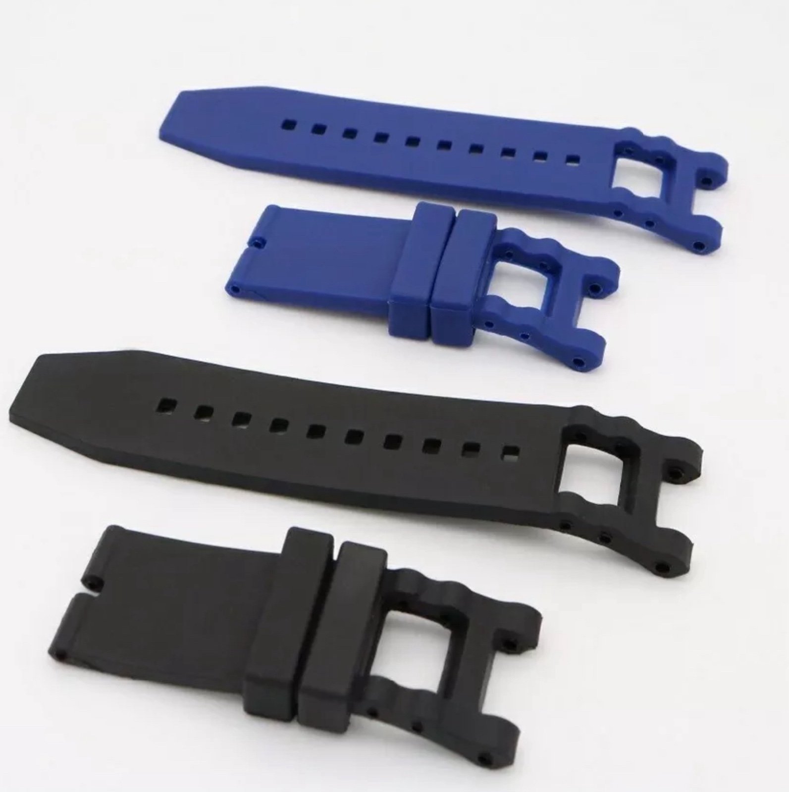 28mm Black Blue Rubber Watch Band Strap FOR INVICTA SUBAQUA NOMA