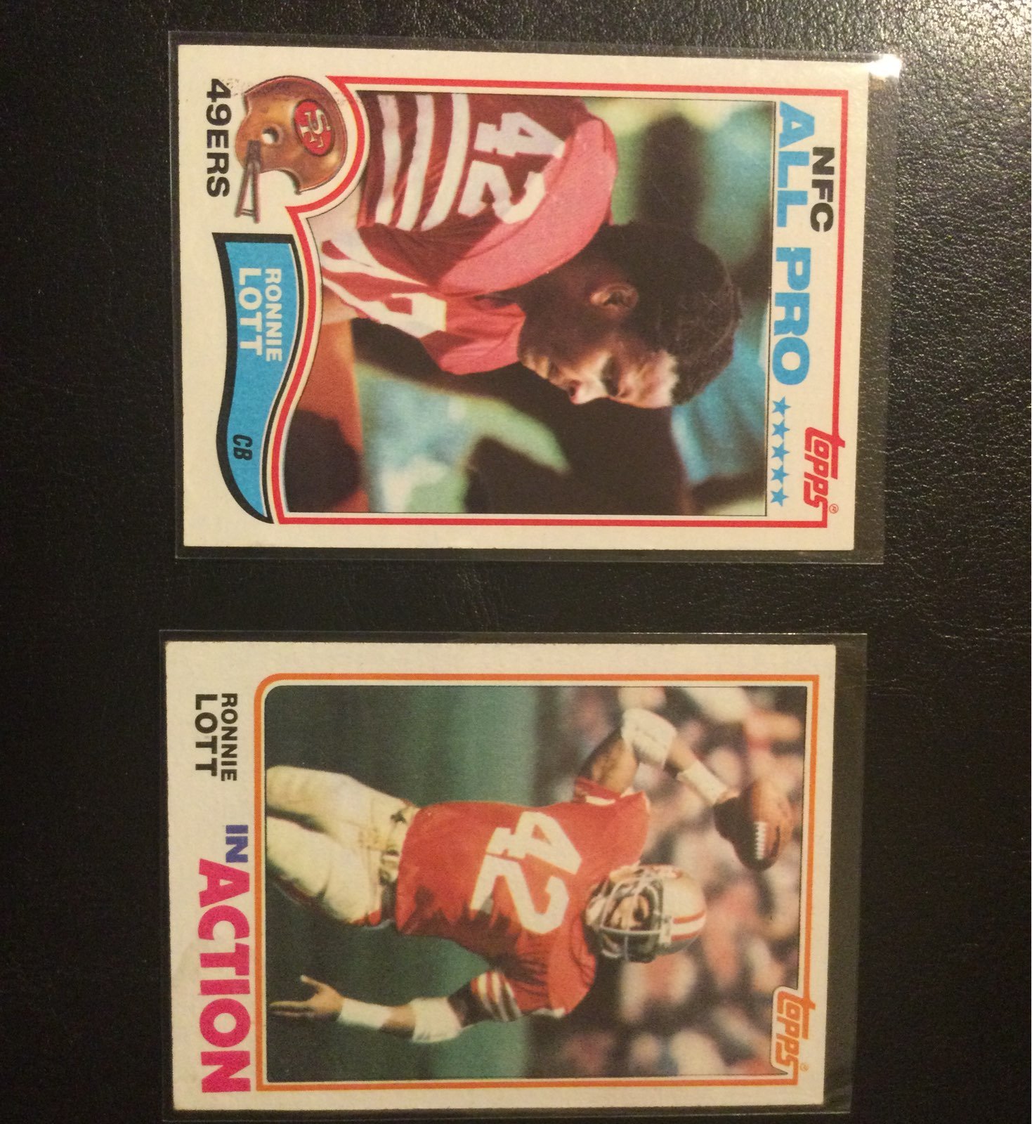 Football card ronnie lot rookie cards