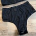 VS Vintage Dream Angels Velvet Bustier Top & High Waisted Velvet Lace Panty
