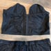 VS Vintage Dream Angels Velvet Bustier Top & High Waisted Velvet Lace Panty