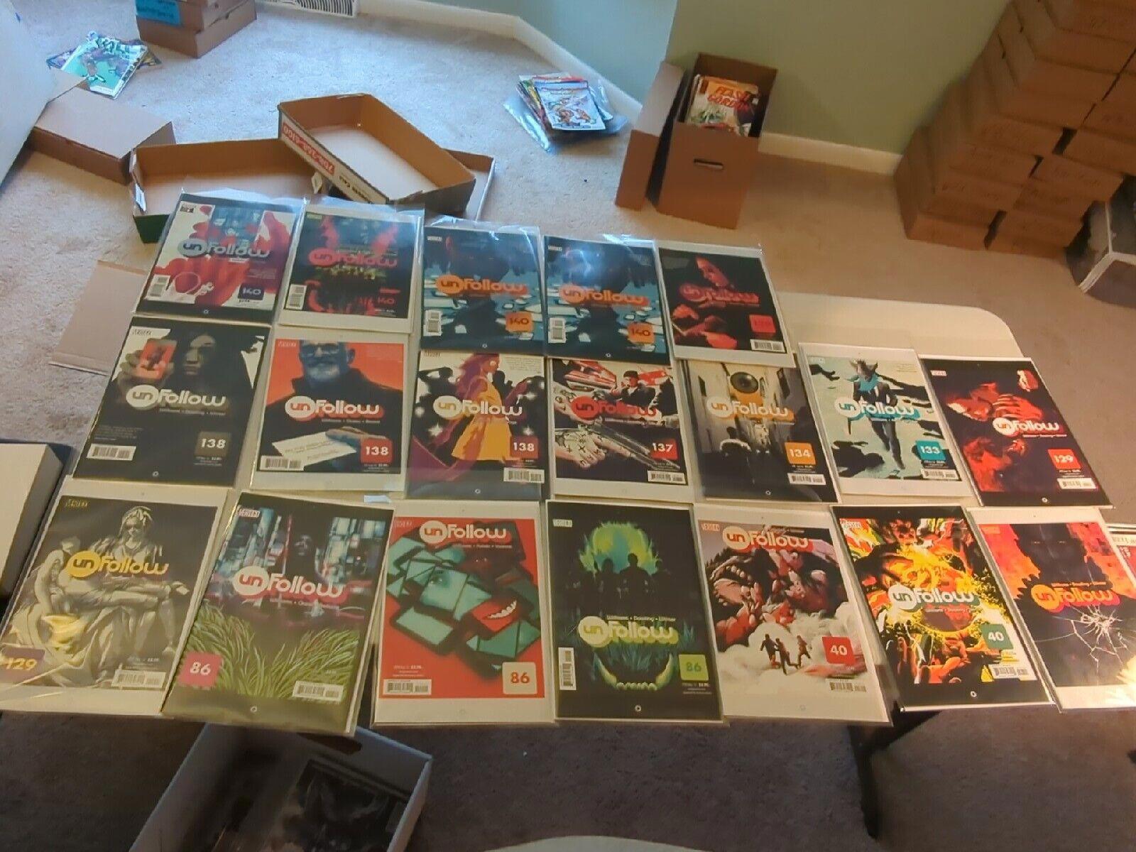 UNFOLLOW #1-18 FULL SET. WILLIAMS/DOWLING. VERTIGO 2016 1ST PRINTS