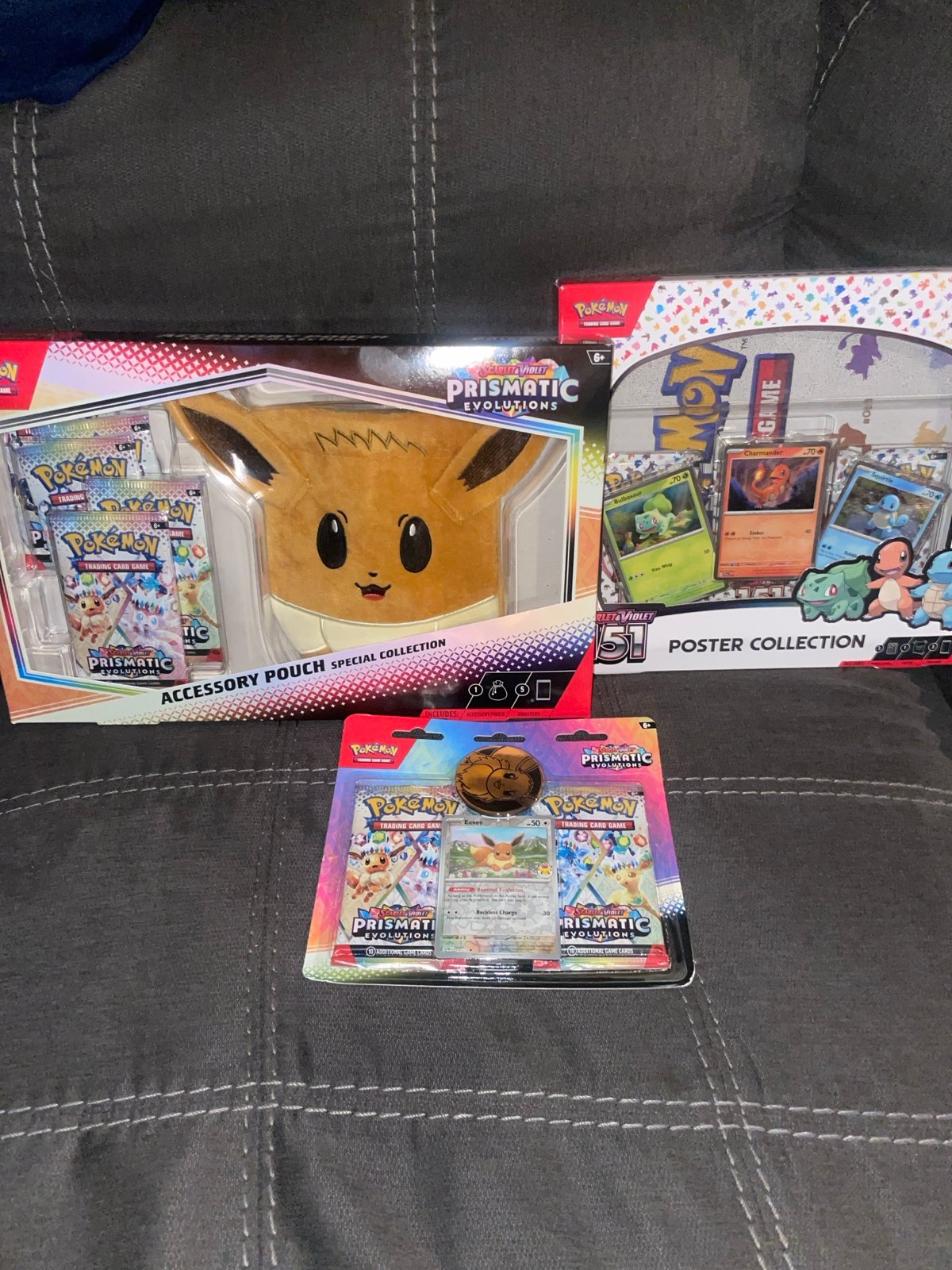 Prismatic Eevee pouch lot