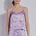 Ganni Purple Rose Floral Print Satin Camisole SZ 38/M/US 6 EUC