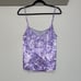 Ganni Purple Rose Floral Print Satin Camisole SZ 38/M/US 6 EUC