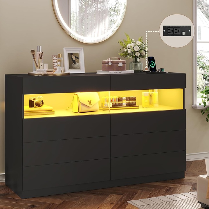 Dresser for Bedroom with 8 Drawers