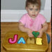 Personalized Children's letter stool